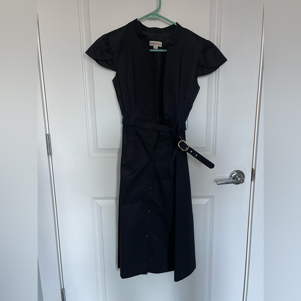 CLASSY! Fitted Black Dress from Merona Size 6 Women’s